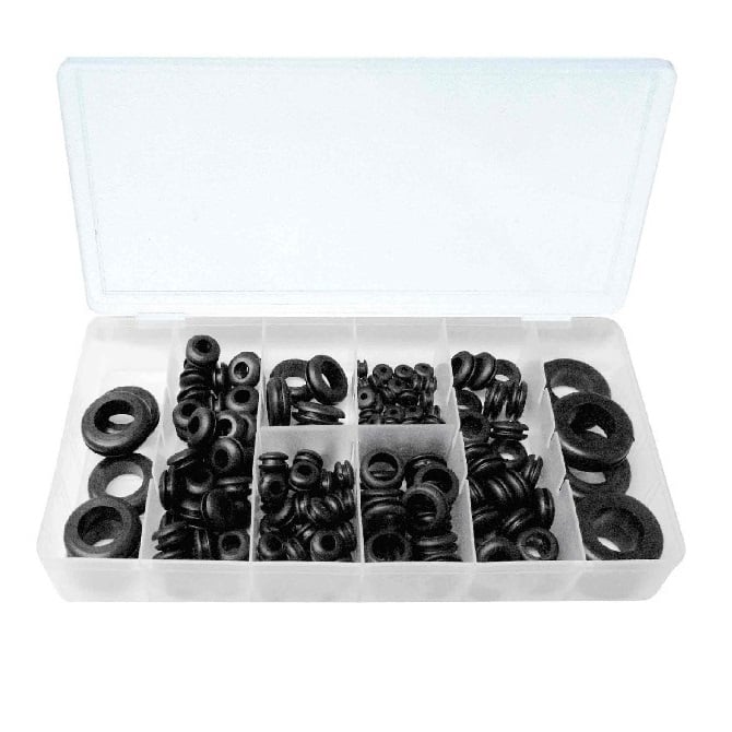 Assortment  279 Pieces  - Grommets Imperial 1/8 to 1/2 in. ID, 1/2 to 1.1/4 OD - MBA  (Pack of 1)