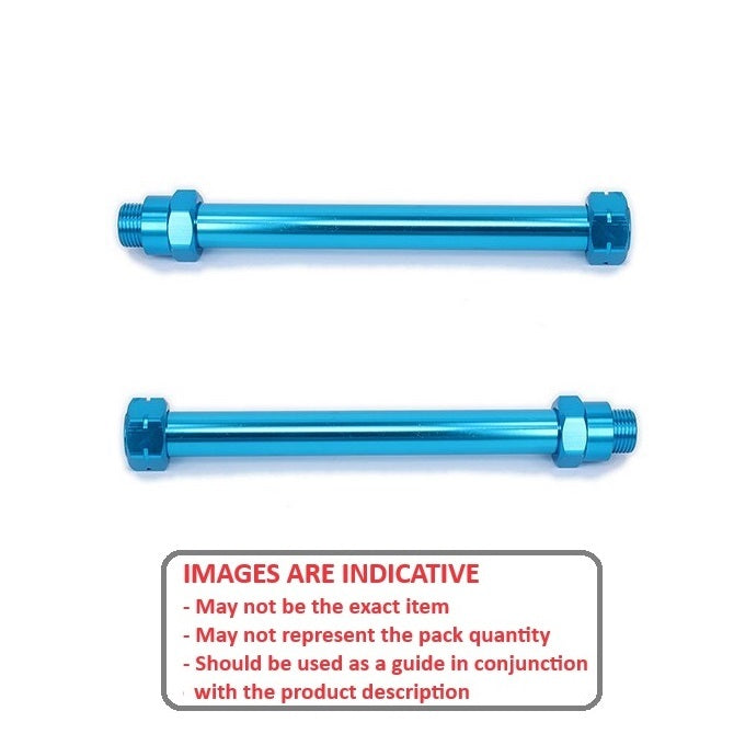 Hobby Accessory    1/8 Scale  - Axle for Car or Buggy - Blue - MBA  (Pack of 5)