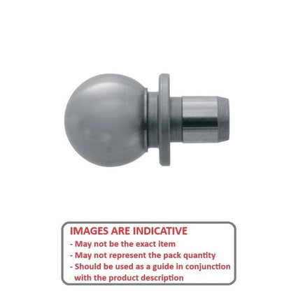 Boule d'outillage 12,7 x 6,35 x 7,925 mm - Construction taraudée en acier inoxydable - MBA (Pack de 1)