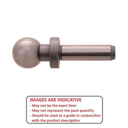 Sfera per utensili 6,35 x 3,175 x 14,3 mm - Spalla in un unico pezzo in acciaio antiscivolo - MBA (confezione da 1)