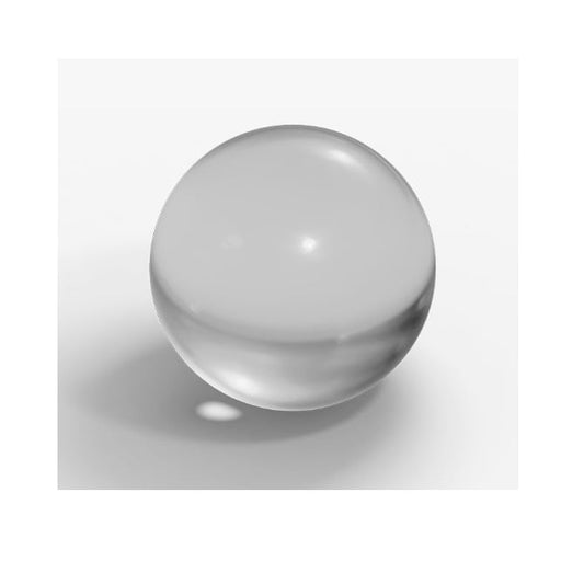 Sfera di vetro 1 mm - Silice fusa - Grado di precisione 25 - Traslucido - MBA (confezione da 5)
