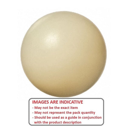 Ball    1.59 mm Nylon - Precision Grade 2 - Off White - MBA  (Pack of 10)