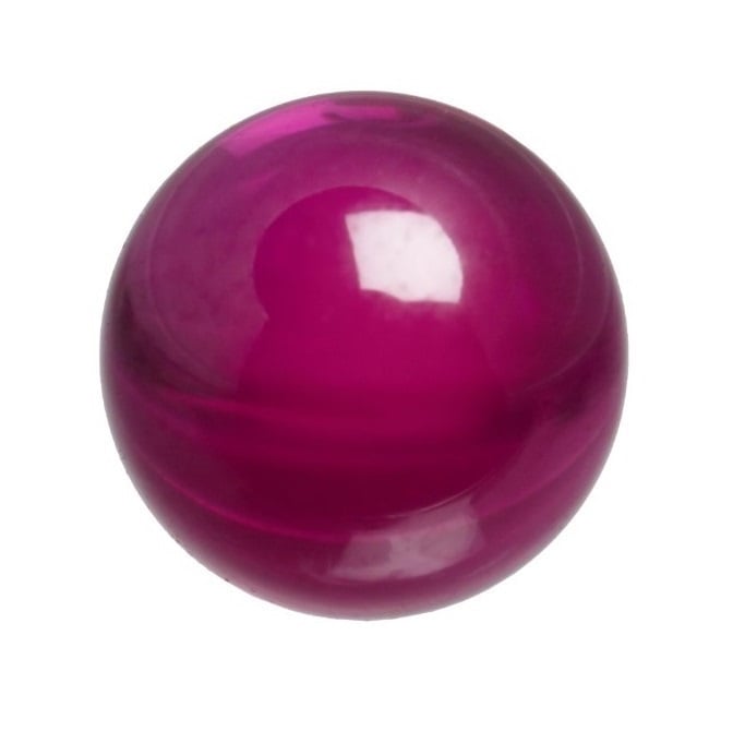 Ball    0.381 mm Synthetic Ruby - Precision Grade 25 - Red - MBA  (Pack of 10)