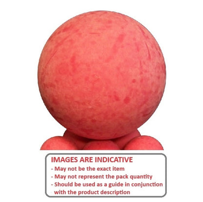 Ball   12.7 mm Santoprene Rubber 40D - Precision Grade II - Red - MBA  (Pack of 10)