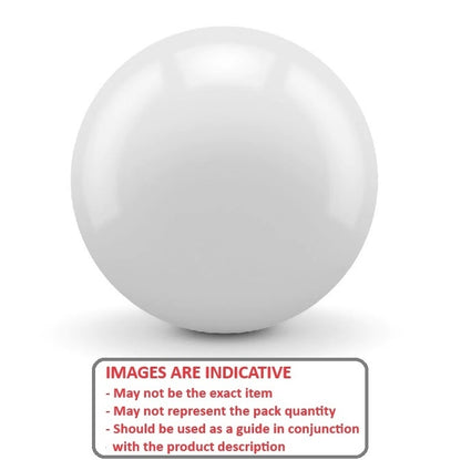 Ball    4 mm Ceramic Zirconia ZrO2 - Precision Grade 25 - Off White - MBA  (Pack of 10)