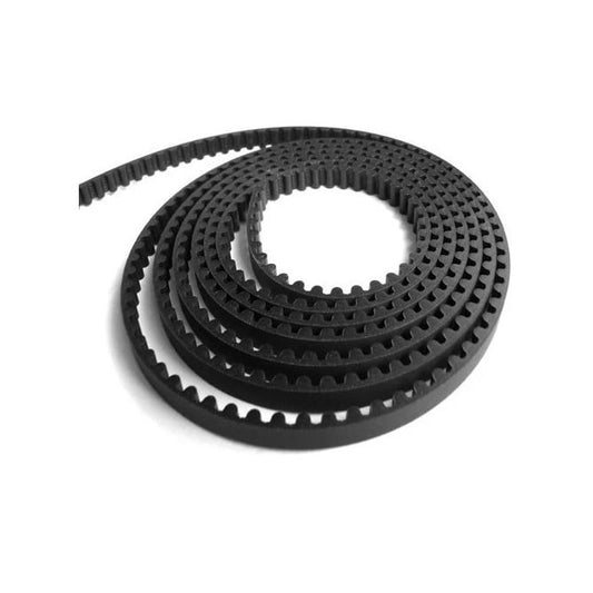 Timing Belt Length    3 mm HTD Curved Tooth x 6 mm Wide  - Metric Nylon Covered Neoprene with Fibreglass Cords - Black - MBA  (1 Metre)