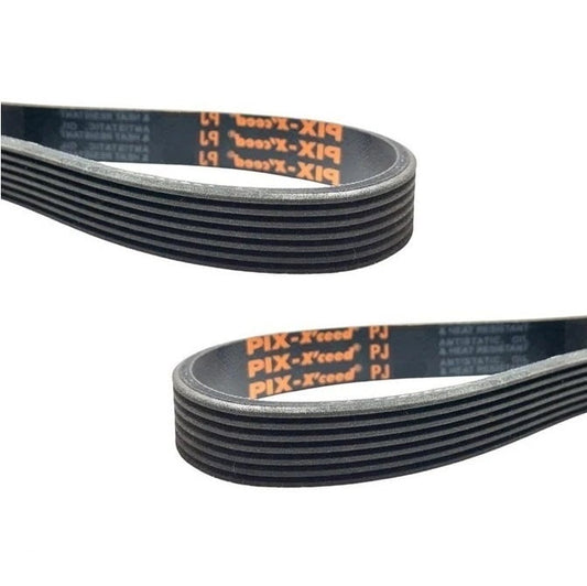 Poly Vee Belt  304.8 mm x 6 mm  - - J Section Neoprene Rubber - 6 Ribs - MBA  (Pack of 1)