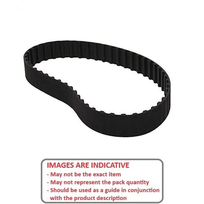 Timing Belt   52 Tooth 4.8 mm Wide  - Imperial Polyurethane with Kevlar Cords - Black - 2.073 mm (0.082 Inch) 40DP Trapezoidal Pitch - MBA  (Pack of 2)