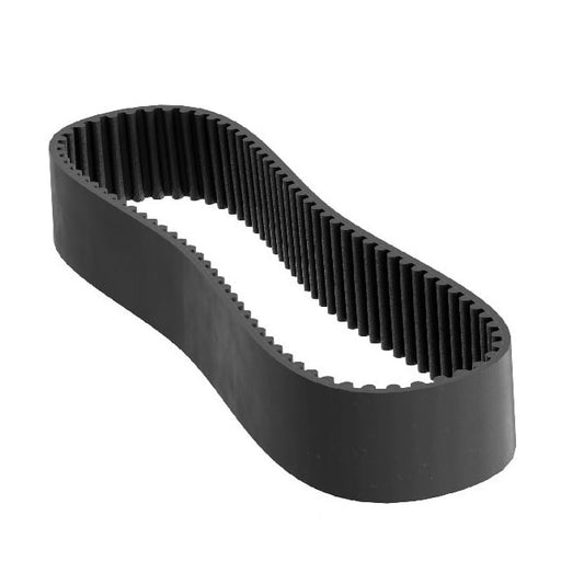 Courroie de distribution 29 dents courbées 9 mm de large - Néoprène métrique recouvert de nylon avec cordons en fibre de verre - Noir - Pas courbe GT 2 mm - MBA (lot de 1)