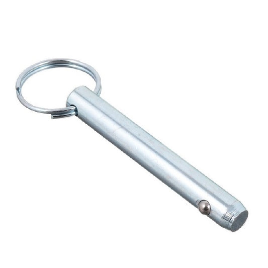 Ball Lock Pin    6.35 x 38.1 mm Carbon Steel - Keyring Style - MBA  (Pack of 1)