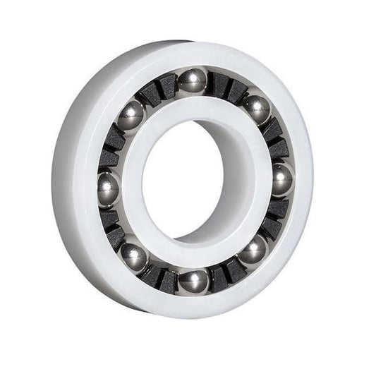 Plastic Bearing    4.763 x 15.875 x 4.978 mm  - Ball Acetal with 316 Stainless Balls - Plastic - Ribbon Retainer - KMS  (Pack of 1)