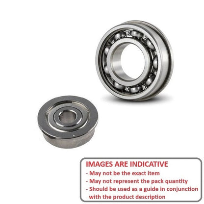 Dental Application Bearing    3.175 x 6.35 x 2.779 mm  - Flanged Ball Stainless 440C Grade with Polyamide Cage - Abec 7 - Dental Applications - Single Shield - High Speed Polyamide Retainer - MBA  (Pack of 1)