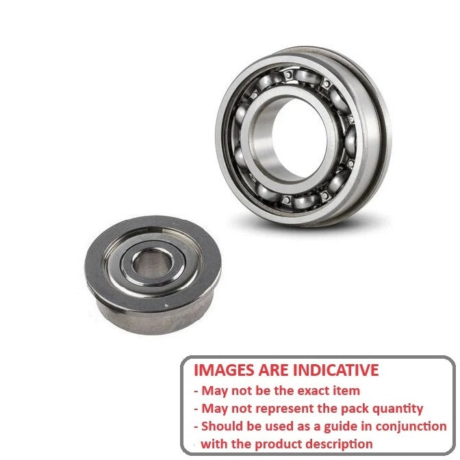 Midwest 400 Chuck End Bearing Alternative Single Shield - Flanged High Speed Polyamide (Pack of 1)
