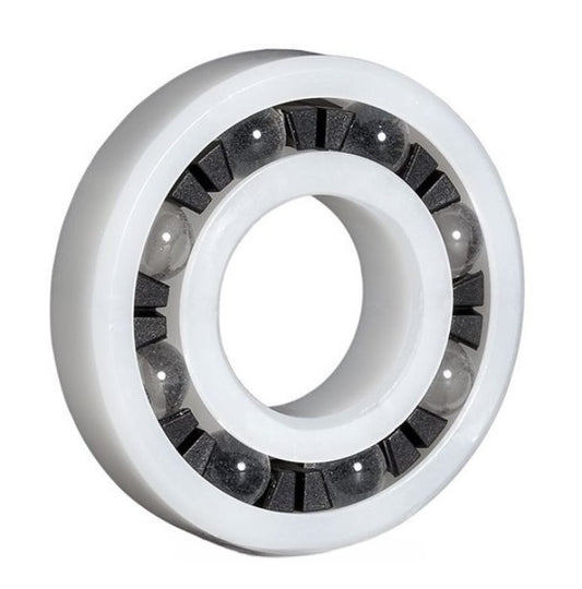 Plastic Bearing   25 x 47 x 12 mm Acetal with Glass Balls - Plastic - Ribbon Retainer - KMS  (Pack of 1)