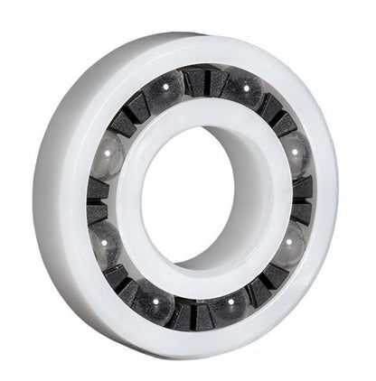 Plastic Bearing    6 x 19 x 6 mm Acetal with Glass Balls - Plastic - Ribbon Retainer - KMS  (Pack of 1)