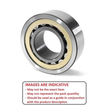 Roller Bearing   17 x 40 x 12 mm  - Cylindrical Chrome Steel - Removable Outer Ring - MBA  (Pack of 1)