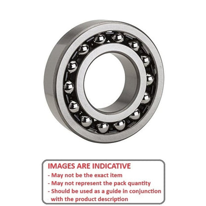 Ball Bearing   10 x 30 x 14.280 mm  - Double Row Stainless 316 Grade - Open - Polyethylene Retainer - KMS  (Pack of 1)