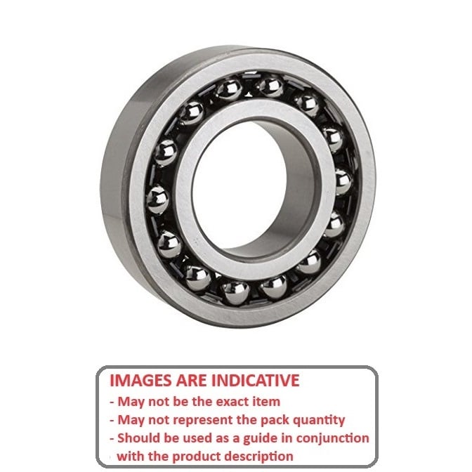 Ball Bearing    6.35 x 15.875 x 9.525 mm  - Double Row Stainless 316 Grade - Open - Polyethylene Retainer - KMS  (Pack of 1)