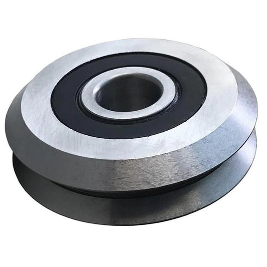 Guide Wheels Dual Vee    Size 1 - 19.558 x 7.938 mm  -  Stainless 440C Grade - MBA  (Pack of 1)