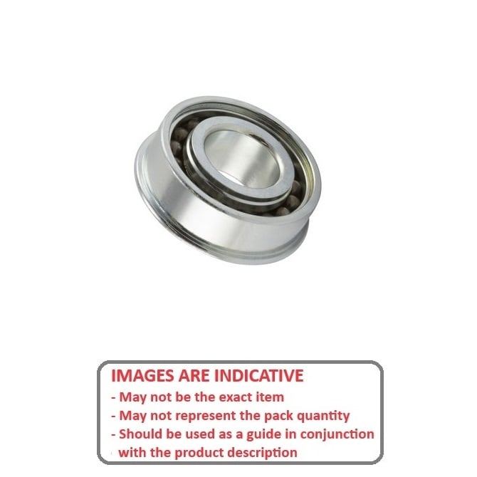 SS White SS White Cap End Bearing Best Option Single Shield - Flanged High Speed Phenolic (Pack of 1)