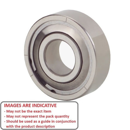 Ball Bearing    1.397 x 4.763 x 2.779 mm  -  Stainless 440C Grade - Abec 7 - MC34 - Standard - Shielded / Filmoseal with Light Oil - MBA  (Pack of 40)