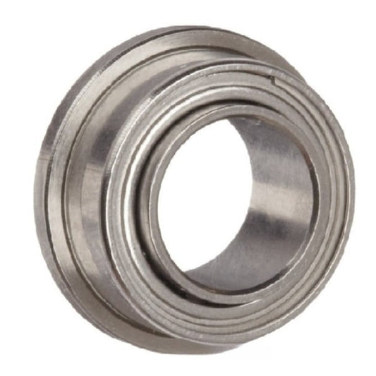 Ball Bearing    6.35 x 15.875 x 5.740 mm  - Flanged Extended Inner Chrome Steel - Economy - Shielded - Standard Retainer - ECO  (Pack of 1)