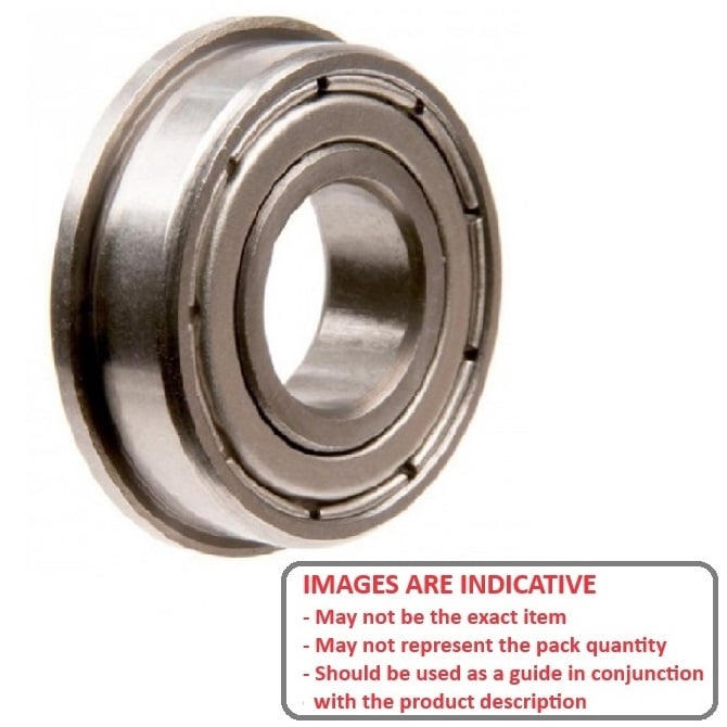 Royal Superbike Complete Flanged Bearing 5-10-4mm Best Option Double Shielded Standard (Pack of 1)