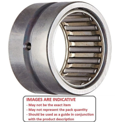Needle Roller Bearing   19.05 x 31.75 x 25.4 mm  - no Inner Ring Chrome Steel Machined - MBA  (Pack of 1)