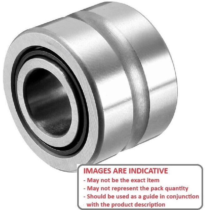Needle Roller Bearing   20 x 37 x 17 mm  - with Inner Ring Chrome Steel Machined - Sealed - MBA  (Pack of 1)