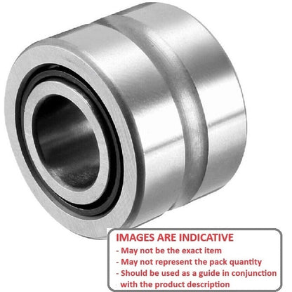 Needle Roller Bearing    7 x 17 x 12 mm  - with Inner Ring Chrome Steel Machined - MBA  (Pack of 1)