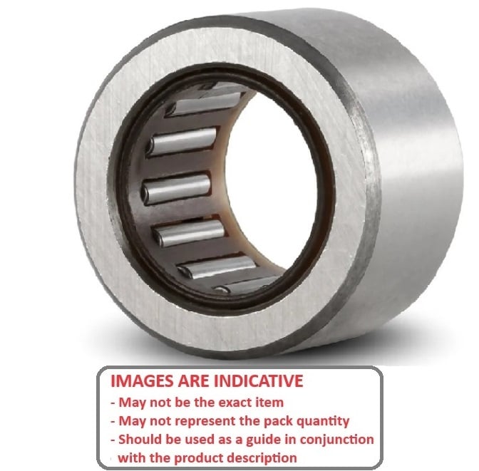 Needle Roller Bearing    7 x 14 x 10 mm  - no Inner Ring Chrome Steel Machined - MBA  (Pack of 1)