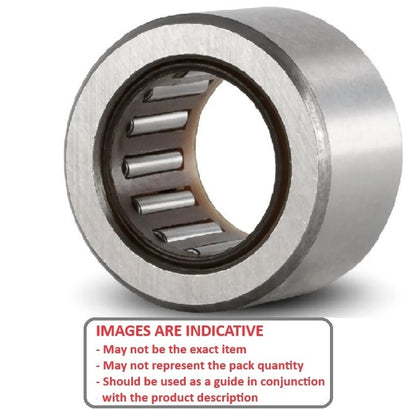 Needle Roller Bearing    6 x 12 x 12 mm  - no Inner Ring Chrome Steel Machined - MBA  (Pack of 1)