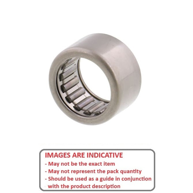 Needle Roller Bearing    6.35 x 11.112 x 11.112 mm  - Open Ends Chrome Steel Shell - Caged Rollers - MBA  (Pack of 1)