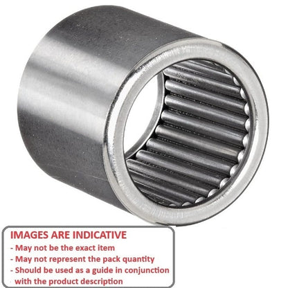 Needle Roller Bearing    4.760 x 8.730 x 6.35 mm  - Open Ends Chrome Steel Shell - Uncaged Rollers - MBA  (Pack of 1)