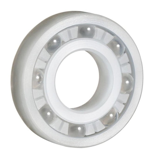Cuscinetto in plastica 25,4 x 50,8 x 12,7 mm - Sfera in PVDF con sfere di vetro - Plastica - Fermo per nastro - MBA (confezione da 1)