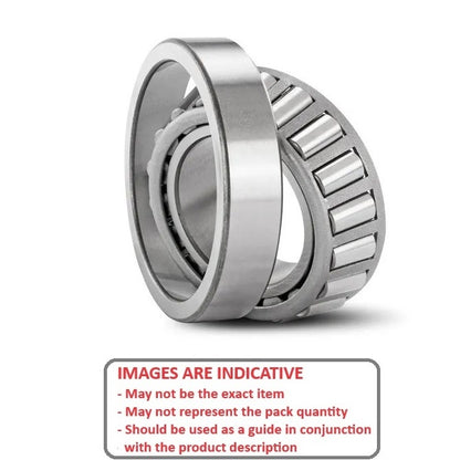 Tapered Roller Bearing   60 x 130 x 33.500 mm  -  Chrome Steel Cup and Cone Assembly - Non ISO Standard - MBA  (Pack of 1)