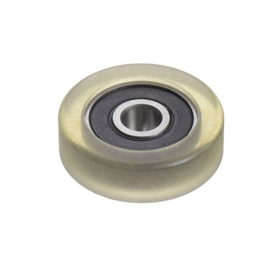Pressure Roller Bearing   22 x 5 x 5 mm  -  Chrome Steel with Urethane OD - Natural - 90 Duro - MBA  (Pack of 1)