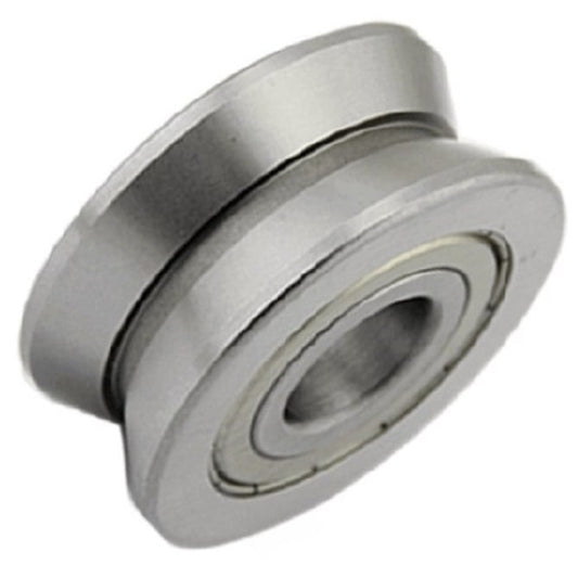 Vee Groove Profile Bearing    4 x 14 x 5 mm  - V Groove Profile Chrome Steel - 3D Printer Parts - ECO  (Pack of 1)