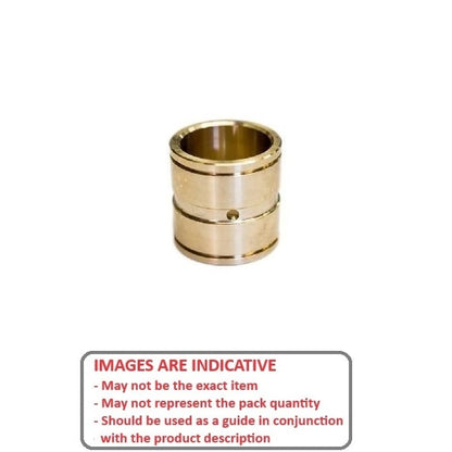 Douille 19,05 x 28,575 x 34,925 mm - Bronze aluminium uni - MBA (Pack de 1)