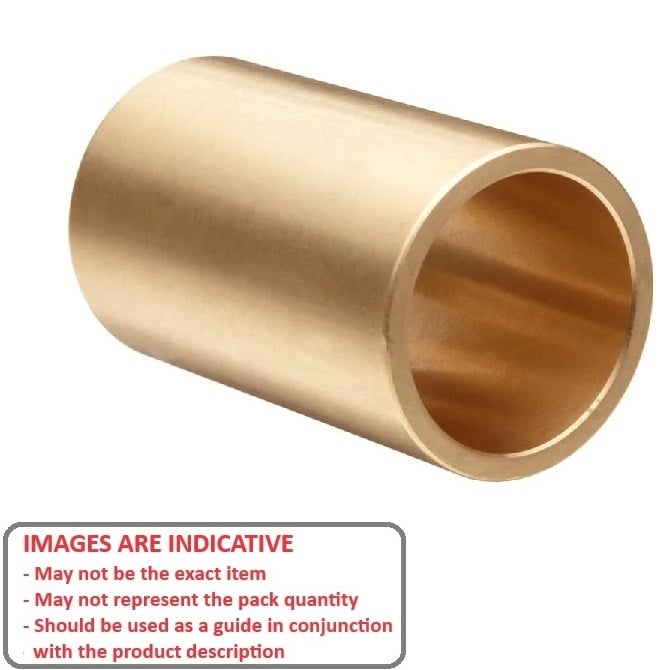 Bush    6.35 x 9.525 x 31.75 mm  - Solid Bronze C93200 - MBA  (Pack of 1)