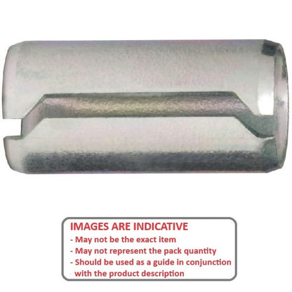 Boccola di centraggio 8 x 25 x 9,93 mm - Boccola di centraggio in acciaio al carbonio - NoCor (confezione da 1)