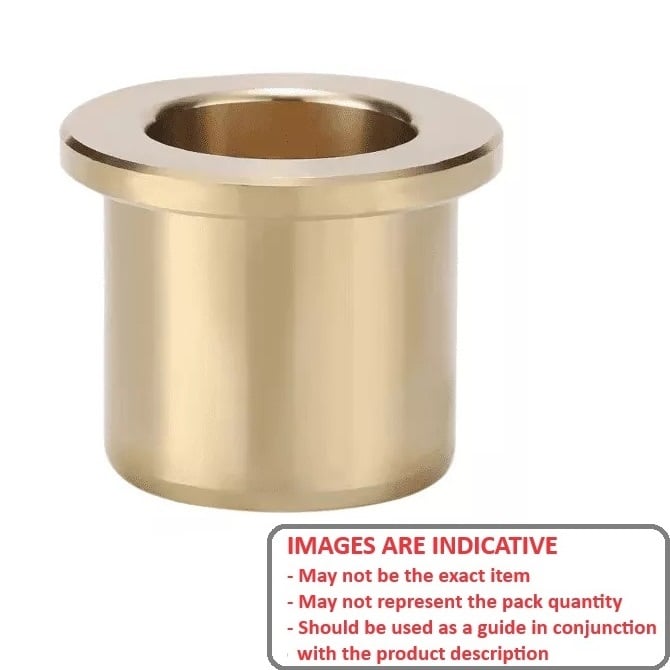 Douille 38,1 x 50,8 x 98,425 mm - Bride Aluminium Bronze - MBA (Pack de 1)