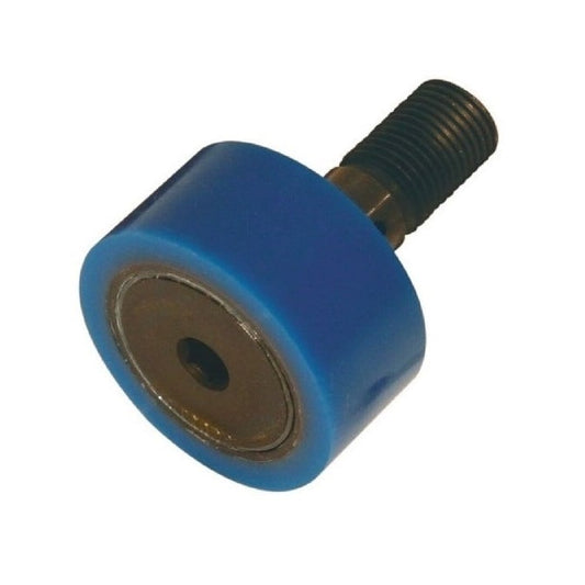 Roller Type Cam Follower   25.4 x 12.7 x 9.525 mm  -  Steel with Urethane Cover - MBA  (Pack of 1)