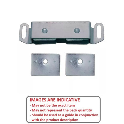 Chiusura Magnetica Alluminio x 63.500 x 20.638 - Avvitabile - MBA (Confezione da 25)