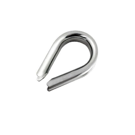 Cable Attachment    2.38 - 3.18 x 25.4 x 8.6 mm  - Thimbles Stainless Steel Stainless Steel - MBA  (Pack of 125)