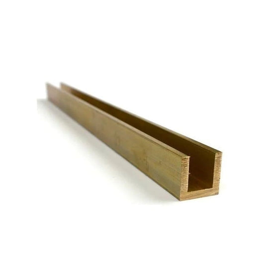 Channel    3.175 x 1.588 x 0.508 mm Brass - MBA  (Pack of 5)
