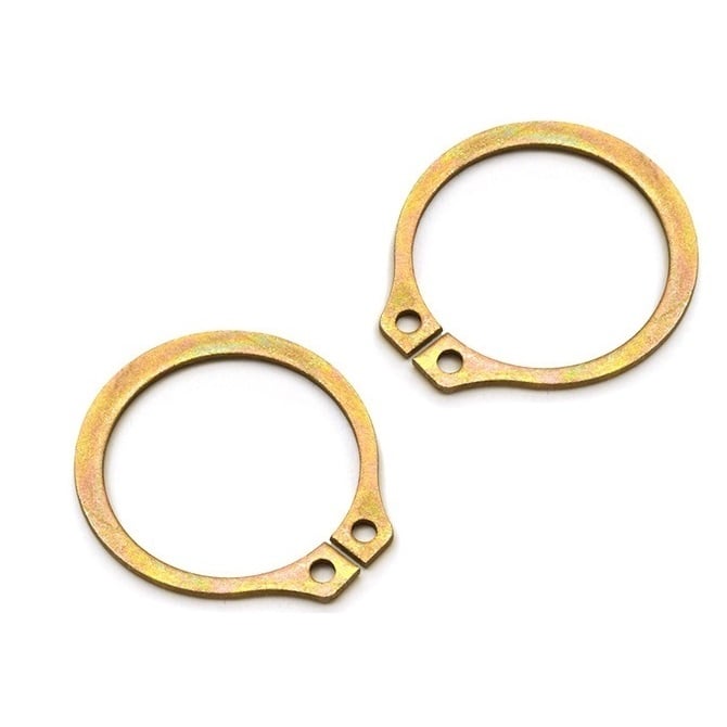 External Circlip    7.14 x 0.64 mm  -  Carbon Steel Zinc Plated - Yellow - 7.14 Shaft - MBA  (Pack of 500)