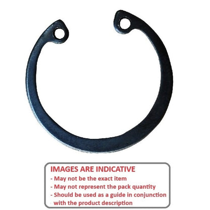 Internal Circlip   25 x 1.2 mm  -  Carbon Steel - 25.00 Housing - MBA  (Pack of 20)