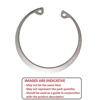 Anello elastico interno 10 x 1 mm - Acciaio inossidabile PH15-7 Mo - Alloggiamento 10.00 - MBA (confezione da 5)