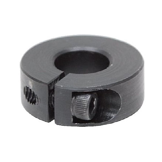 Shaft Collar   14.288 x 31.8 x 11.1 mm  - One Piece Clamp Mild Steel - Round Bore - MBA  (Pack of 1)